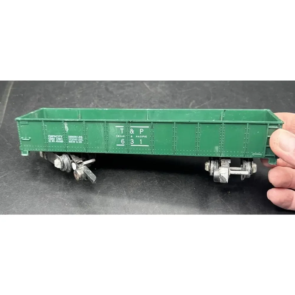 American Flyer 631 Texas & Pacific Dk Green Open Gondola T&P S Gauge TO11